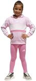 Adidas Seasonal Essentials Tiberio 3 Stripes Fleece Leggings Trainingspak Roze 4-5 Years Meisje