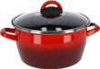 Magefesa Braadpan 34 x 26 x 22 cm Staal/glas Rood 2-delig