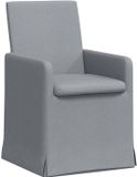 vidaXL Eetstoelen - 2 stuks - Stof - Lichtgrijs - 57 x 68 x 94 cm