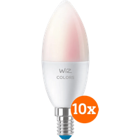 WiZ Connected WiZ Smart Kaarslamp 10-pack - Gekleurd en Wit Licht - E14