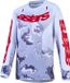 Alpinestars Fluid Lone Motocross Shirt Grijs/Wit/Rood Textiel Unisex 2XL