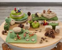 Cosy Aardse Natuurlijke Scneset 20 Delige Set voor Fantasierijk Spel.