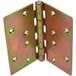 Kotarbau - Charnière de porte 100 mm x 100 mm galvanisée jaune roulée à bords biseautés