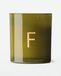HEMA Bougie en verre Ø8x9cm Lettre F (vert)