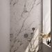 Brauer Brushed Edition Thermostatische Regendoucheset Inbouw - Hoofddouche 20 cm - Gebogen Wandarm - 3 Weg - Handdouche Rond 3 Standen - Doucheslang - Wandaansluitbocht - Rvs