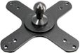 Arkon VESA-compatibele VESA 75/VESA 100 naar 20 mm kogelbeugeladapter, zwart