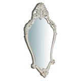 Shabby Biscottini INTERNATIONAL ART TRADING V-L6487 wandspiegel shabby chic 76 x 40 cm/decoratieve wandspiegel/witte entreespiegel