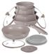 Berlinger Haus BH8422 batterie de cuisine | Taupe, style nordique