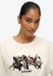 Superdry Night Garden Oversized T-shirt Dames Desert Bone Off White