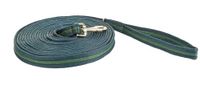 HKM Soft 8 m lang Longe Donkerblauw/Groen 800 cm