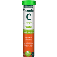 Holland & Barrett Vitamine C Bruistablet 1000mg Granaatappel / Limoensmaak - 20 bruistabletten