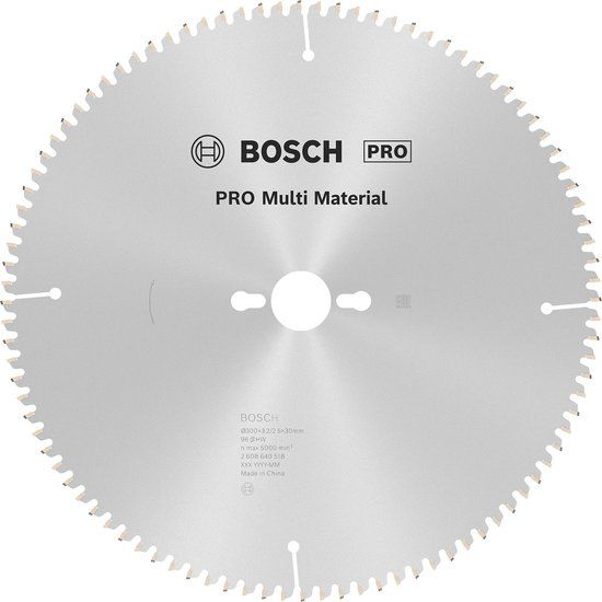 Bosch Cirkelzaagblad Multi Material 300 x 30 x 3.2 mm - 96T - 3165140193085