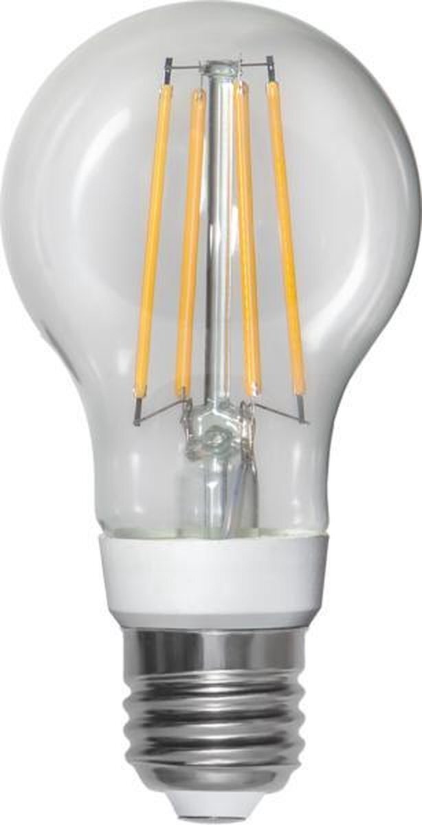 Star Trading Filament Standaard LED E27 | 8W -Extra Warm Wit (2700K) -Niet dimbaar -Schemersensor