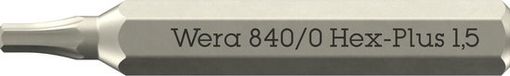 Wera Bit 840/0 Micro 1,5mm L,30mm Vierkant