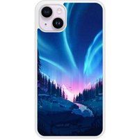 Tombee de nuit Verstevigd hoesje met sublimatie bedrukking, compatibel met Apple iPhone 15