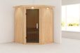 Karibu Nanja Sauna avec toit ouvrant verre anthracite