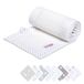 babybay Nestje 3D mesh piqué Original, witte stippen parelgrijs