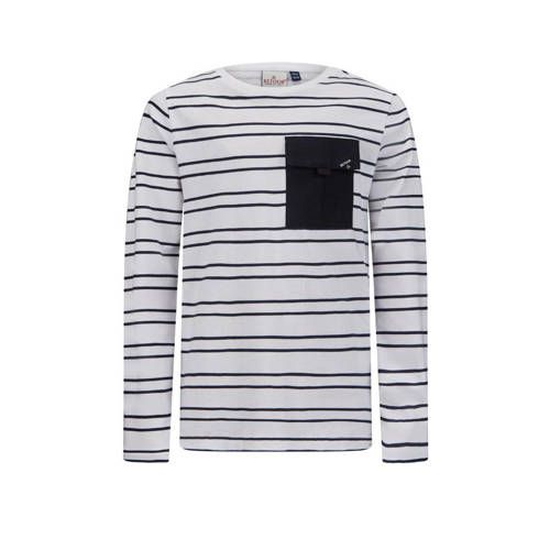 Retour Jeans Yuri Striped Longsleeve - White/Dark Blue