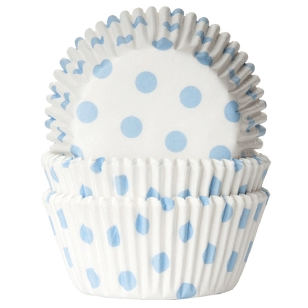 House of Marie Cupcake Vormpjes Baby Blauw pk/50