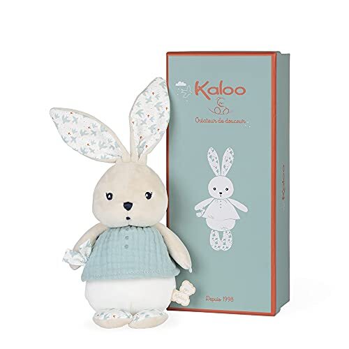 Kaloo K'Doux K969951 kleine panins haas duif hemelsblauw stoffen luier pluche 20 cm vanaf de geboorte K969951