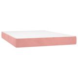 VidaXL Pocketveringmatras 140 x 220 x 20 cm roze