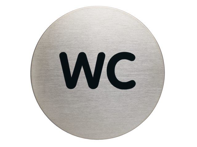 Durable Infobord pictogram 4907 wc rond 83Mm