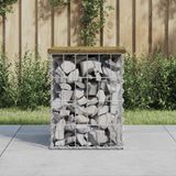 Prolenta Maison Exclusive - Tuinbank van gabionen, 33x31x42 cm, van geïmpregneerd grenenhout