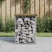 Prolenta Maison Exclusive - Tuinbank van gabionen, 33x31x42 cm, van geïmpregneerd grenenhout