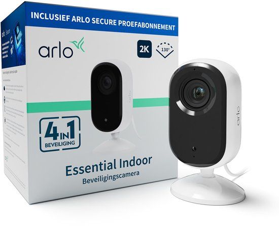 Arlo Essential2 2K beveiligingscamera voor binnen - 1 IP-Camera