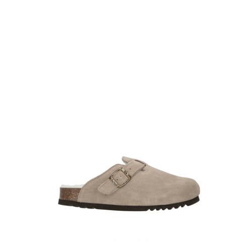 Scholl Fae Suède Clogs - Beige