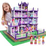 Merkloos Poppenhuis - Roze - Kunststof - STEM-speelgoed - 10 x 20 x 30 cm