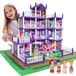 Merkloos Poppenhuis - Roze - Kunststof - STEM-speelgoed - 10 x 20 x 30 cm