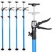 Télescopique support - Goupilles de montage pour armoire suspendue et cadre de porte - Jeu de 4 - Longueur réglable - Acier inoxydable - Bleu