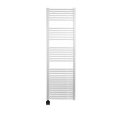 Sanicare Electrische Wifi Radiator HPW Carini 172x45 cm Wit Met Thermostaat Zwart Linksonder