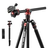 NEEWER BASICS 180,1 cm camerastatief monopod met middenkolom en kogelkop, Quick Release Overhead DSLR mobiele telefoonhouder standaard compatibel met iPhone Travel Video Recording, 18 kg Max belasting