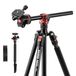 NEEWER BASICS 180,1 cm camerastatief monopod met middenkolom en kogelkop, Quick Release Overhead DSLR mobiele telefoonhouder standaard compatibel met iPhone Travel Video Recording, 18 kg Max belasting
