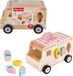 Fisher-Price Peuter, Vormensorteerset, Houten ijscowagen, 8 houten onderdelen voor ontwikkelingsgericht spel, vanaf 18 maanden, HXT86