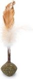 Beeztees Catnip Bal+Matatabi met Veren - Kattenspeelgoed - 16 cm