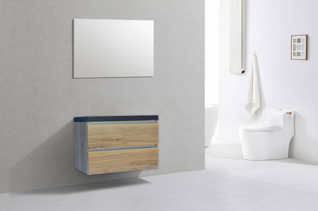 Badkamerplanet Badkamermeubel Generation Natuur Eik 80 cm Natuursteen