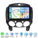 Icecat autoradio 9 pouces Carplay Android 15 pour Mazda 2 (2007-2014) avec navigation GPS, Wi-Fi, Bluetooth, DAB+, commande au volant, USB, DSP et RDS. 2 Go de RAM et 64 Go de stockage