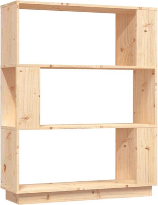vidaXL Boekenkast/kamerscherm 80x25x101 cm massief grenenhout