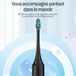 RUSHI R-C32 Brosse à dents électrique, tête de brosse sans cuivre - Noir