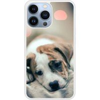 iPhone 13 Pro Chiot rêveur bedrukt siliconen hoesje