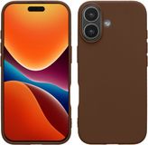 kwmobile telefoonhoesje geschikt voor iPhone 17 - Back cover in chocoladebruin