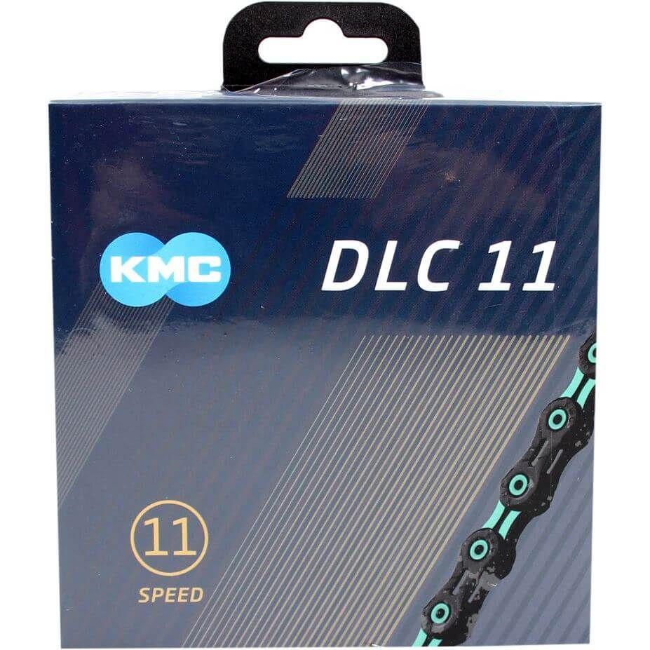 KMC DLC11 - Fietsketting - Zwart/Celeste