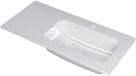 Wastafel INK Faktor Wastafel Polystone Rechts met 1 Kraangat - 1000x450x15 mm - Glans Wit