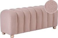 Beliani IDYLLWILD - Bankje - Beige - Bouclé