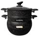 Kamberg - Couscoussier/stomer/kookpan 3-in-1 - Ø 26 cm - 11 liter - Aluminium - Glazen Convercle - Voor alle warmtebronnen inclusief inductie
