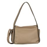 Tom Tailor TTROWAN kunstleren schoudertas - Maat ONESIZE - taupe / taupe