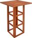 Casaria Statafel - Acacia Hout 110cm Hoog 75x75cm Vierkant